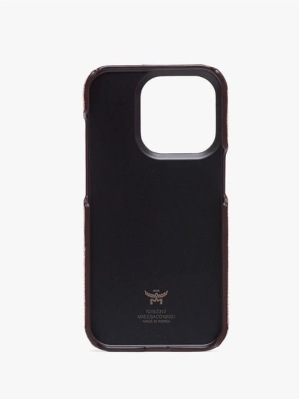 MCM Black & Cognac Logo Card iPhone 15 Pro Case NWT